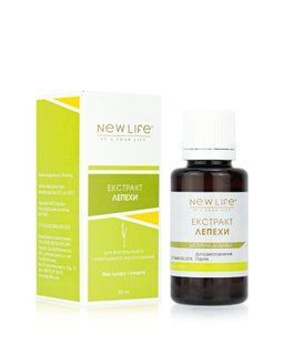 Лепехи кореня екстракт  30 мл New life ( розлади травної системи, запалення кишечника, метеоризм, коліки)