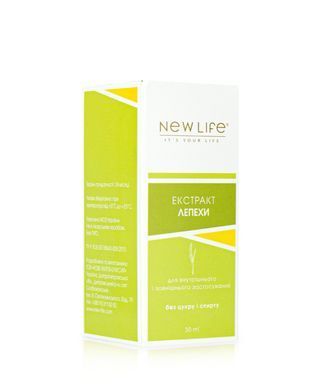 Лепехи кореня екстракт  30 мл New life ( розлади травної системи, запалення кишечника, метеоризм, коліки)