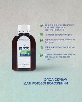 Ополіскувач для ротової порожнини з екстрактами м'яти та подорожника, 100 ml