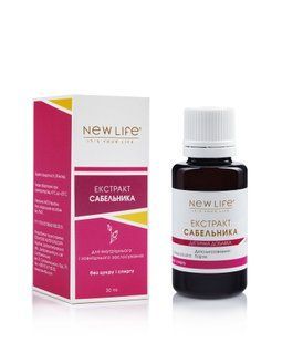 Сабельника экстракт 30 мл New life (при ревматизме, ревматоидном воспалении суставов, остеохондрозе)