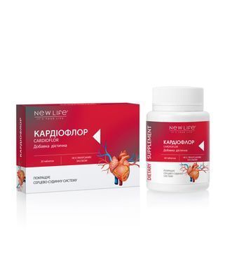 Кардіофлор таблетки 60 шт по 500 mg / Cardioflor (для поліпшення роботи серця)