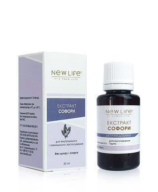 Софоры экстракт 30 мл New life (для лечения заболеваний сосудов)