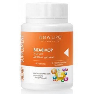 Вітафлор таблетки 60 шт по 500 mg / Vitaflor (мультивітамінний комплекс з мінералами)