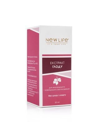 Глоду екстракт 30 мл New life (покращення сну, кровотоку в серці, судинах, нормалізування тиску)