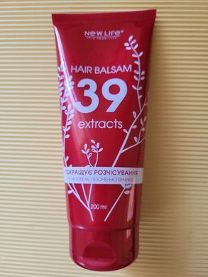 Бальзам-ополаскиватель для волос 39 экстрактов / Hair balsam 39 extracts 200 мл New life