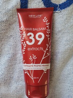 Бальзам-ополаскиватель для волос 39 экстрактов / Hair balsam 39 extracts 200 мл New life