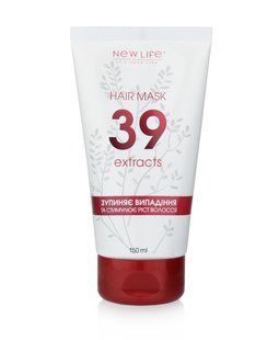 Маска від випадіння волосся 39 екстрактів, New Life, 150 ml