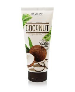 Шампунь КОКОС для сухого волосся без лаурилсульфат натрію/ Shampoo Coconut 200 мл New Life.