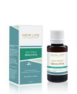 Эвкалипта экстракт 30 мл New life (противовирусное, антибактериальное средство)
