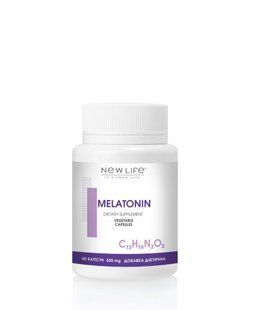 Мелатонін/ Melatonin 60 капсул по 500мг (покращує сон та самопочуття,знижує рівень стресу в організмі)