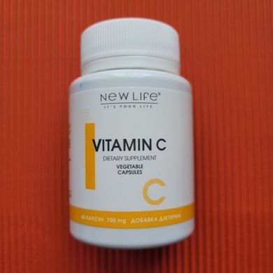 Витамин C капсулы 60 шт по 700 mg / Vitamin C - хорошее самочувствие и поддержание здоровья