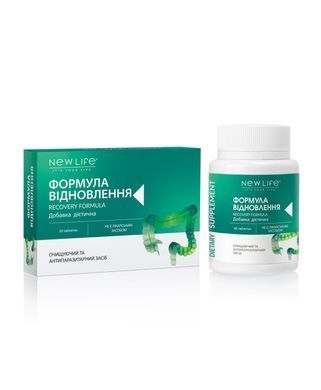 Формула обновления -  таблетки 60 шт по 500 mg New life (антипаразитарное и очищающее средство)