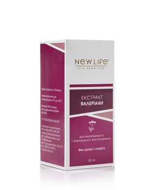Валерьяны экстракт 30 мл New life (успокоительное при бессоннице, головной боли, неврозах, нервном возбуждени)
